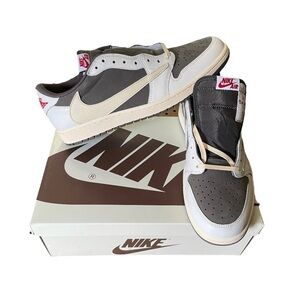 Nike x Travis Scott Cactus Jack Air Jordan 1 Reverse Mocha Size 13 Men NEW NIB